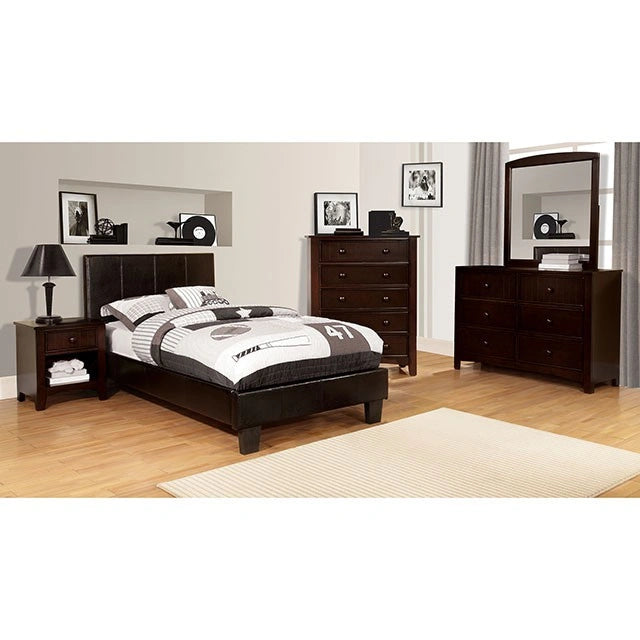 Winn Park Cal.King, E.King, Twin, & Full Cama Cromo, Gris, Café, & Cromo
