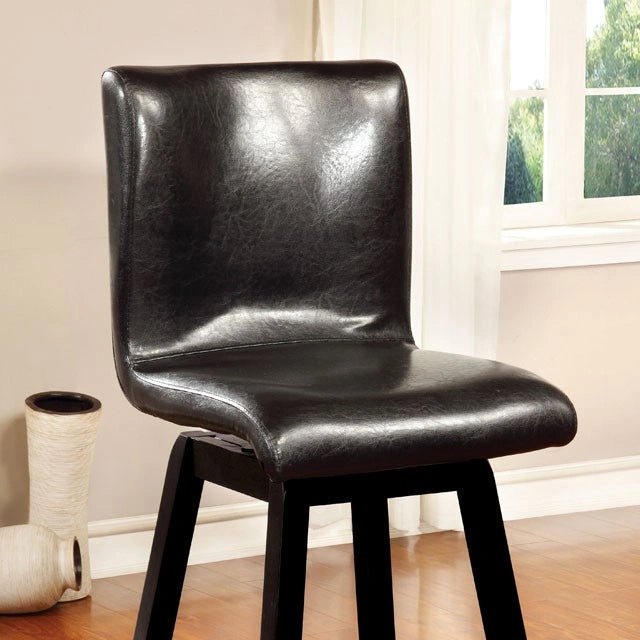 Silla alta de mostrador HURLEY negra (2/CTN)