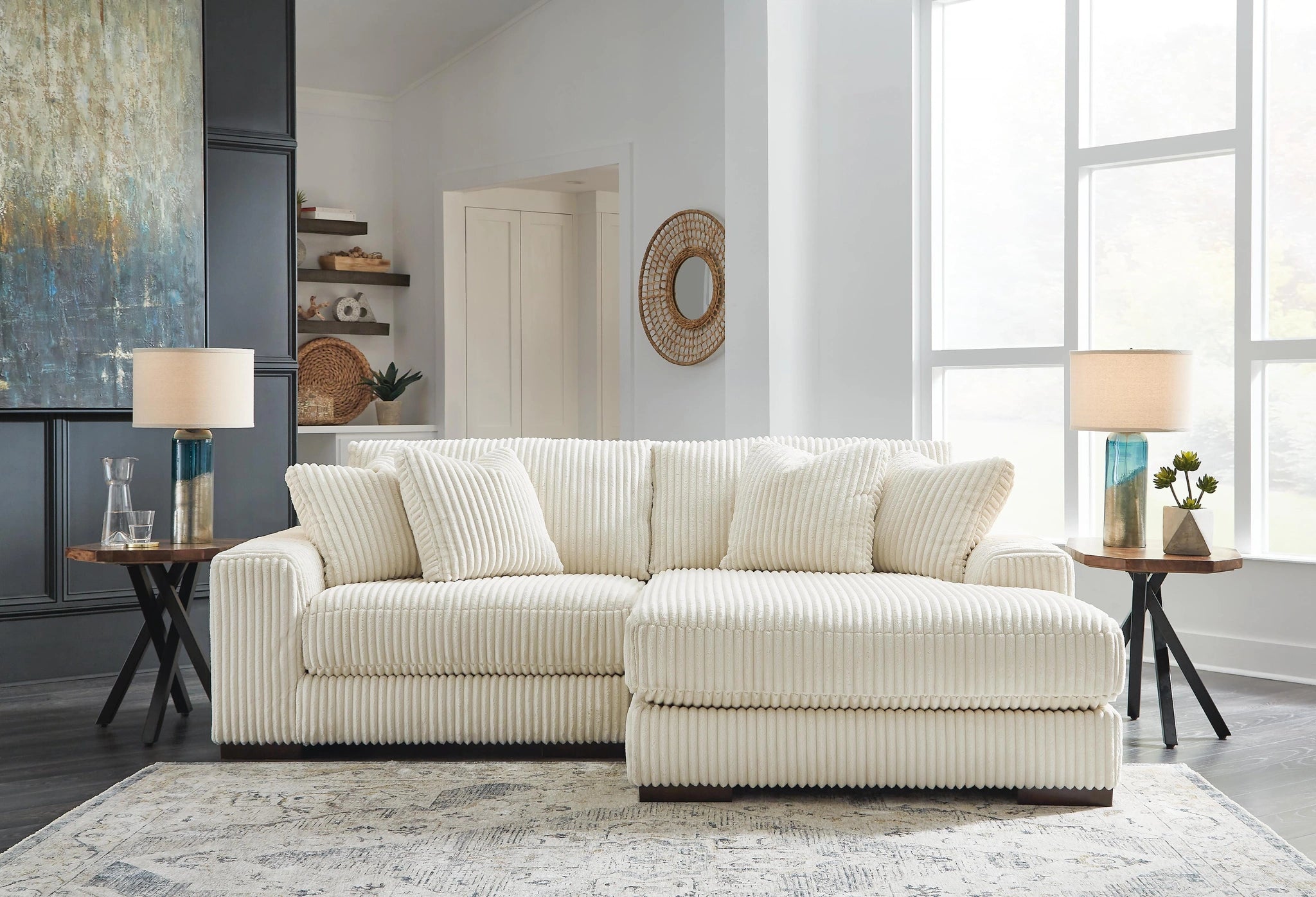 Sofá seccional Lindyn con chaise longue