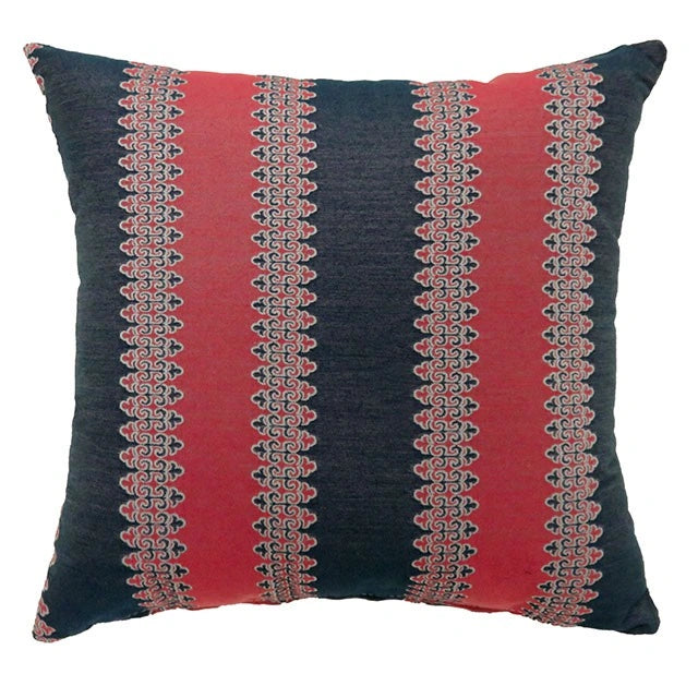 Almohada LARA de 18" x 18", Roja y Azul (2/CTN)