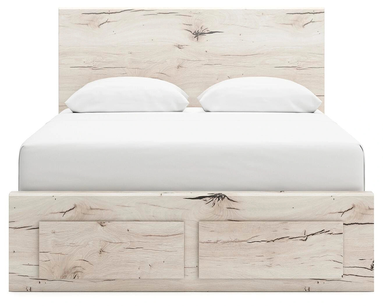 Cama Lawroy con almacenamiento en el panel