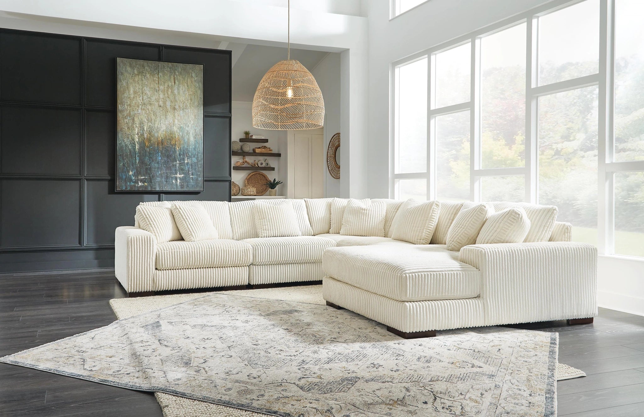 Sofá seccional Lindyn con chaise longue