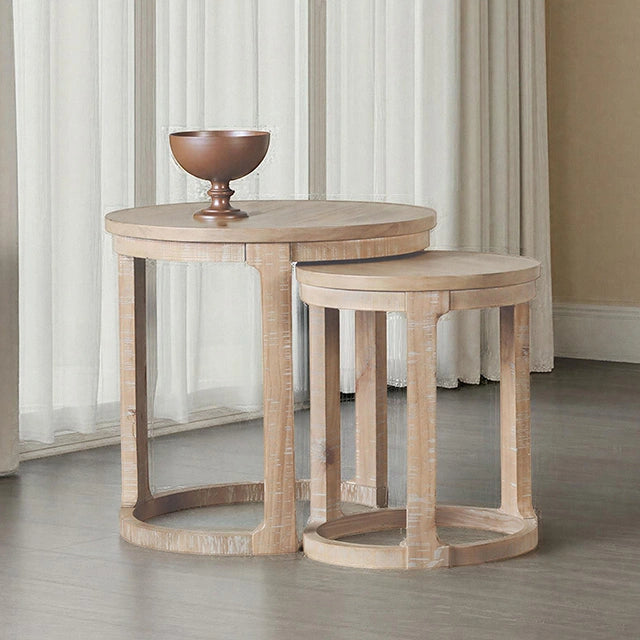 Mesa auxiliar nido de nogal americano