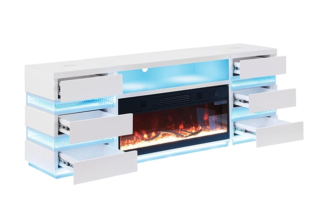 Mueble para TV Terni con chimenea