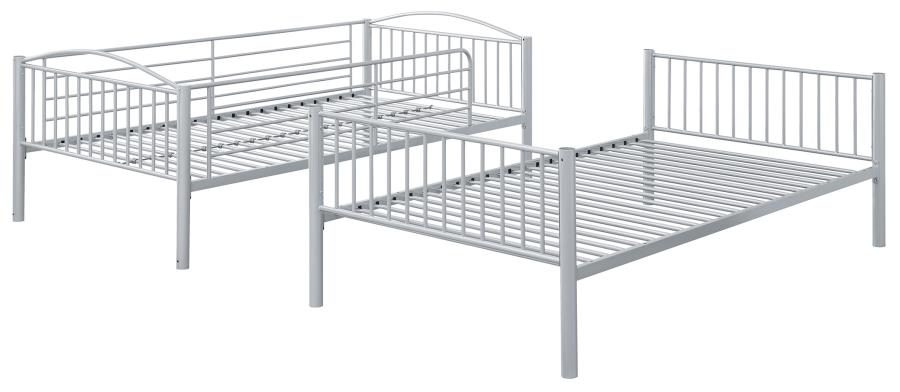 Litera Anson doble sobre doble con escalera plateada