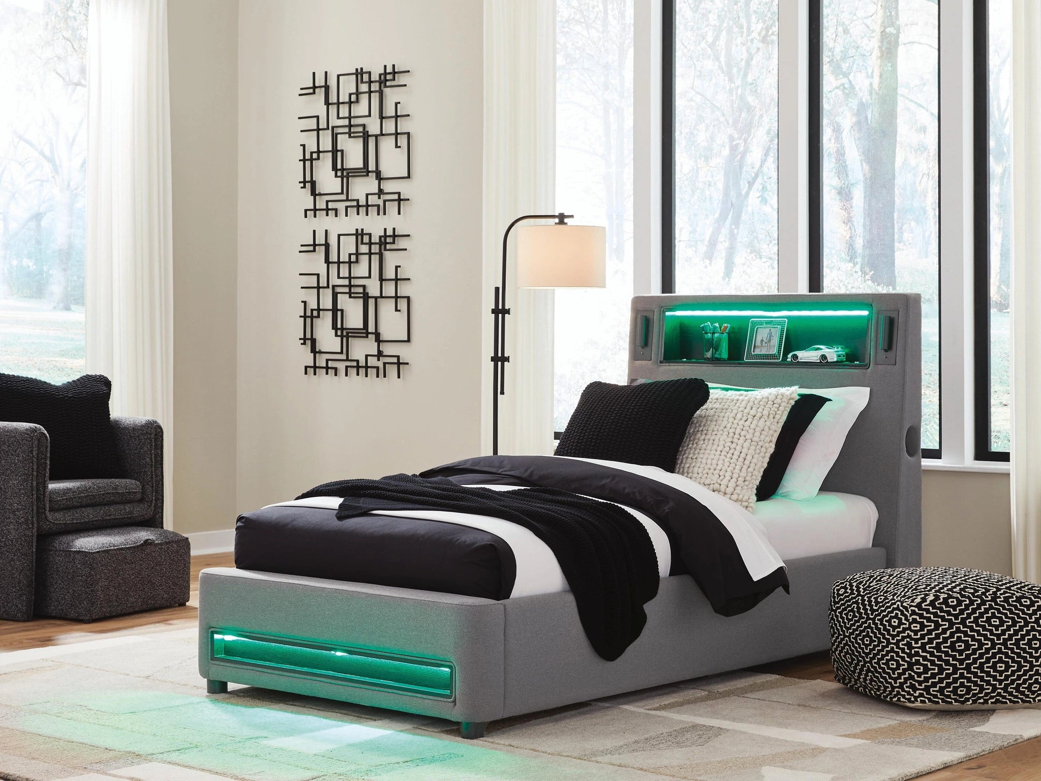 Cama tapizada Verishaw