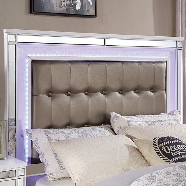 Cama King Size BRACHIUM, blanca