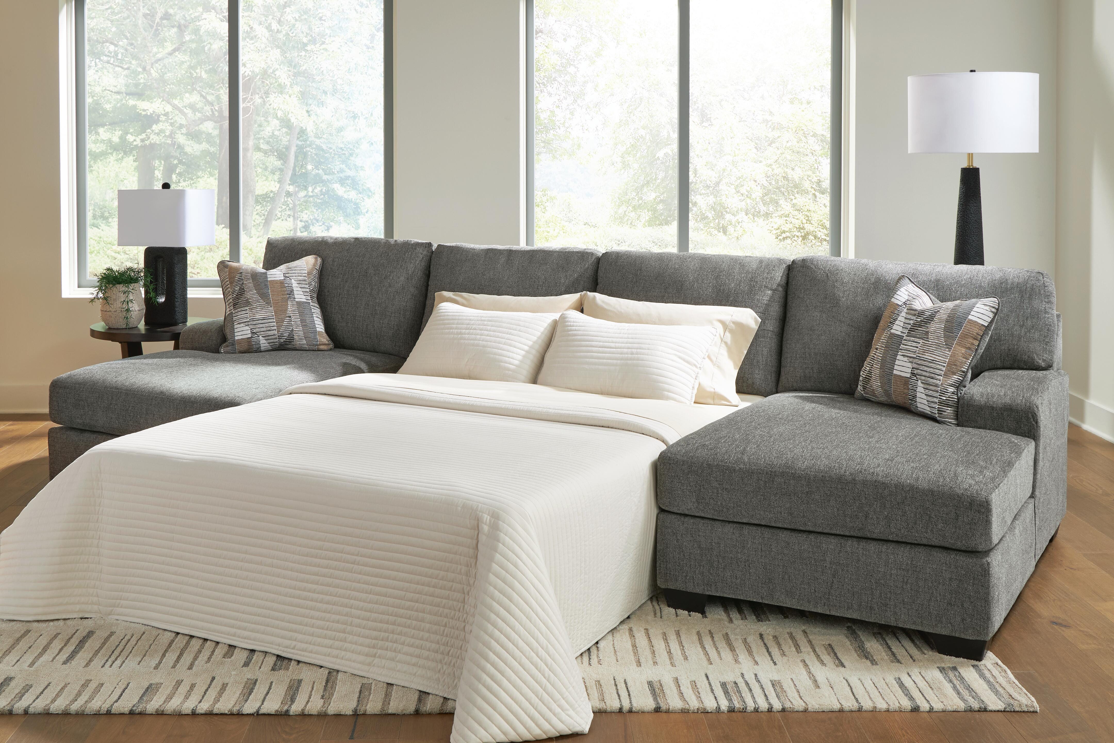 Seccional sofá cama Clarington con chaise doble