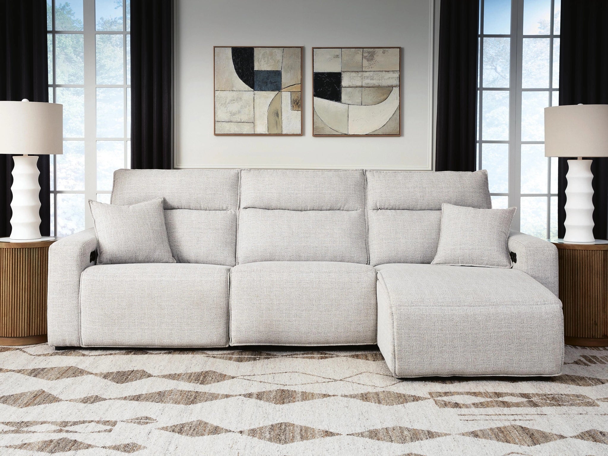 Sofá reclinable Modmax II con chaise lounge
