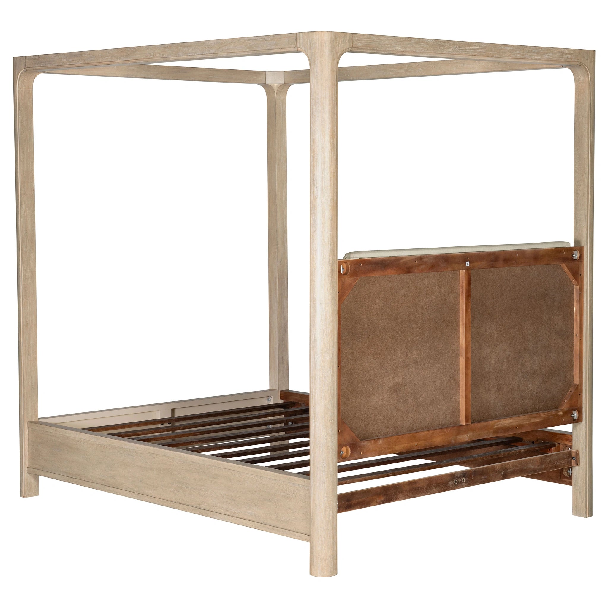 Base de cama con plataforma y dosel Solano