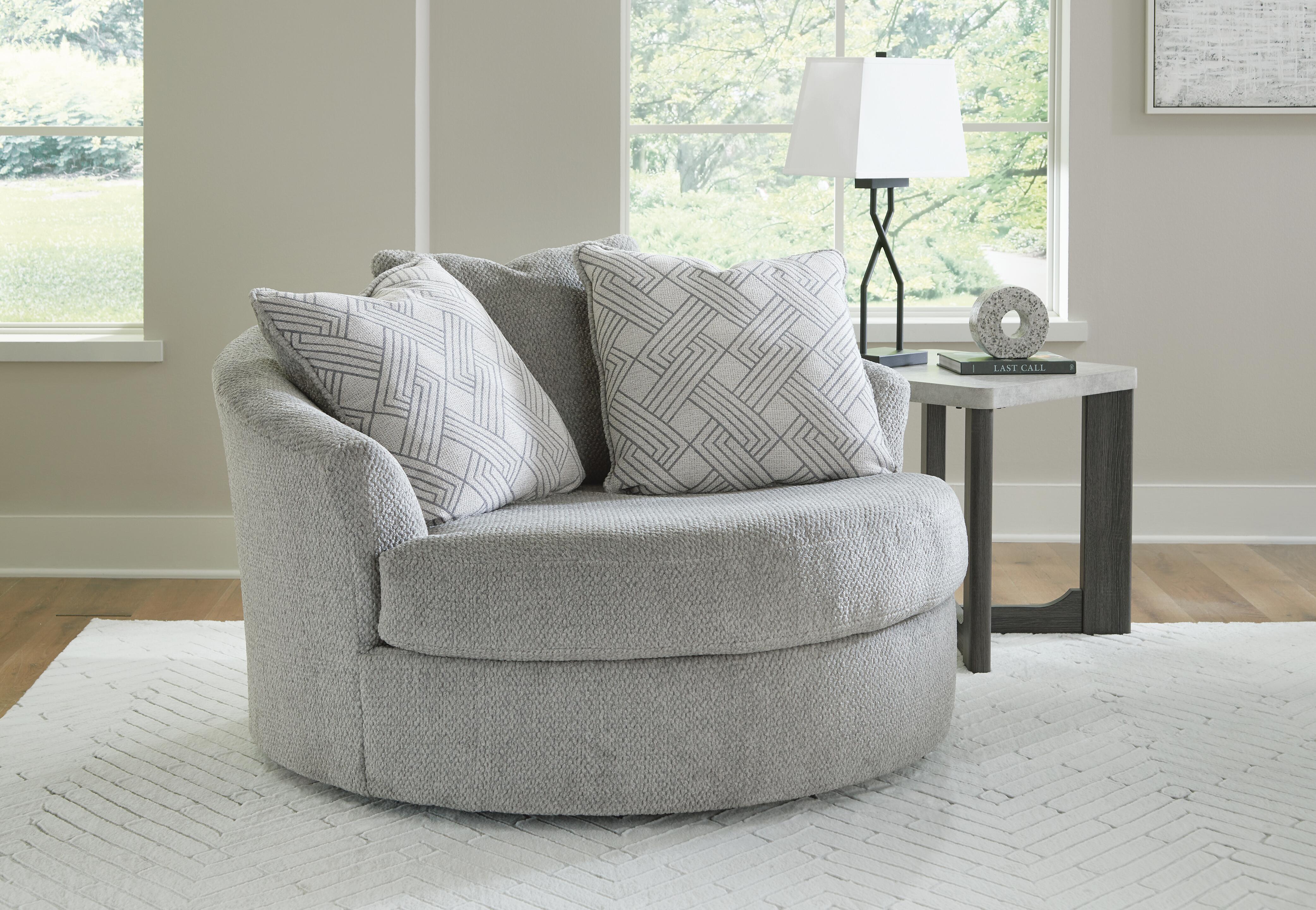 Sillón decorativo giratorio grande Casselbury