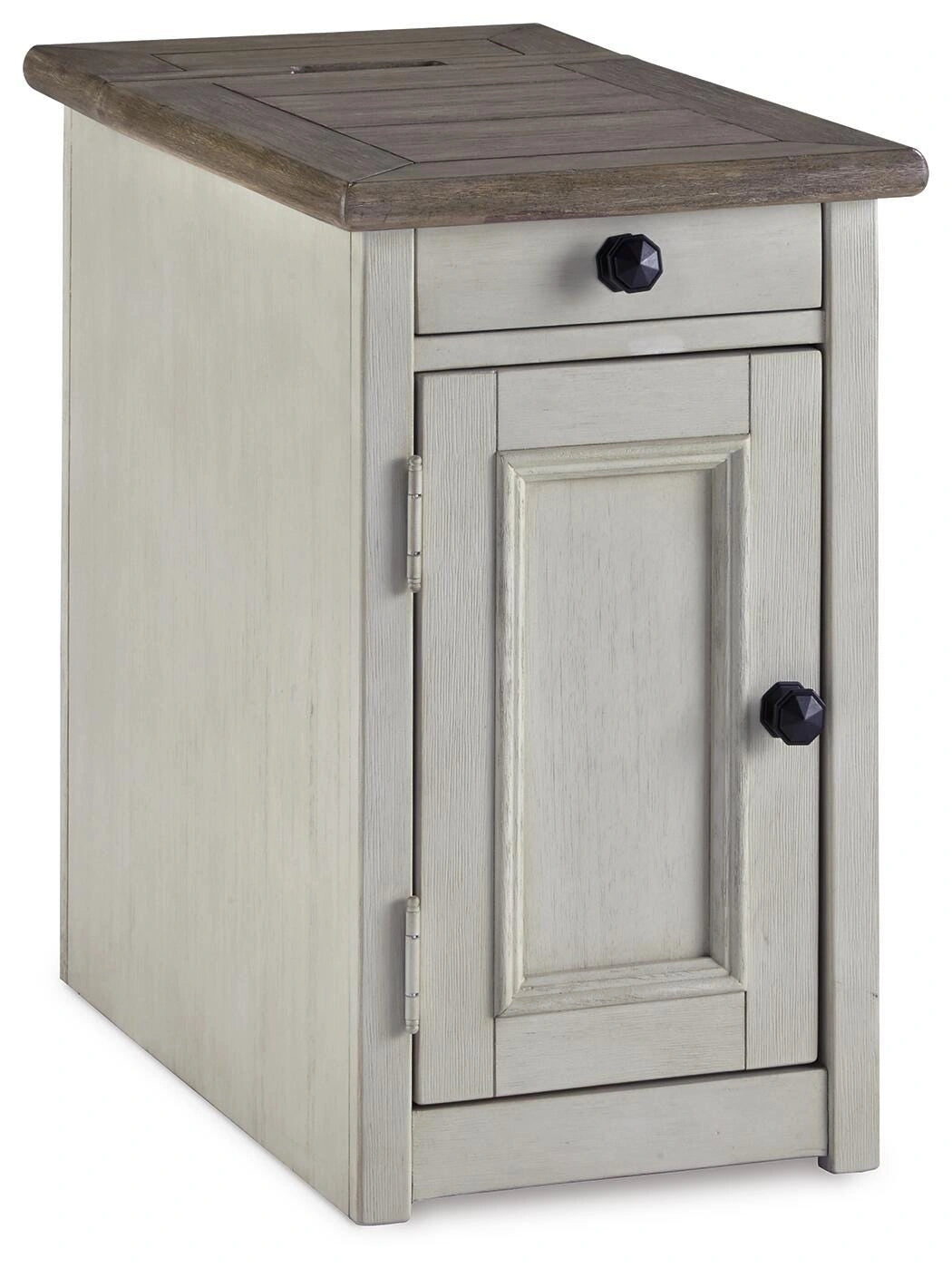 Mesa auxiliar Bolanburg con puertos USB y enchufes