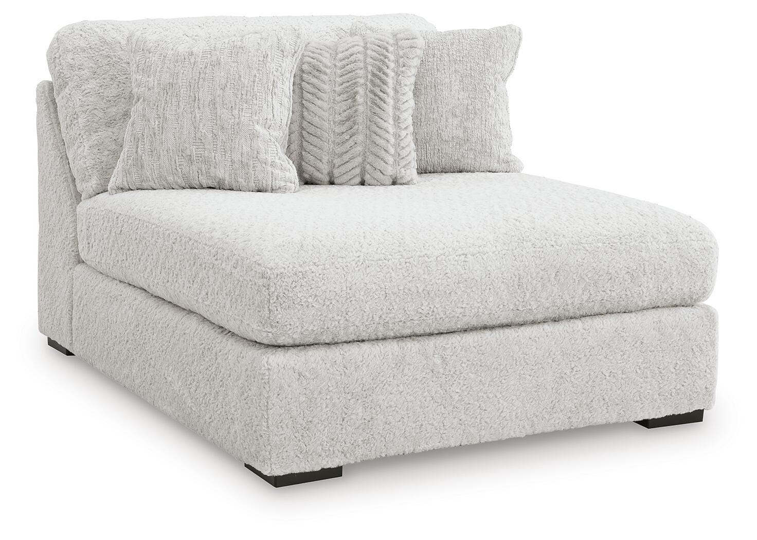 Sofá modular de peluche con chaise longue