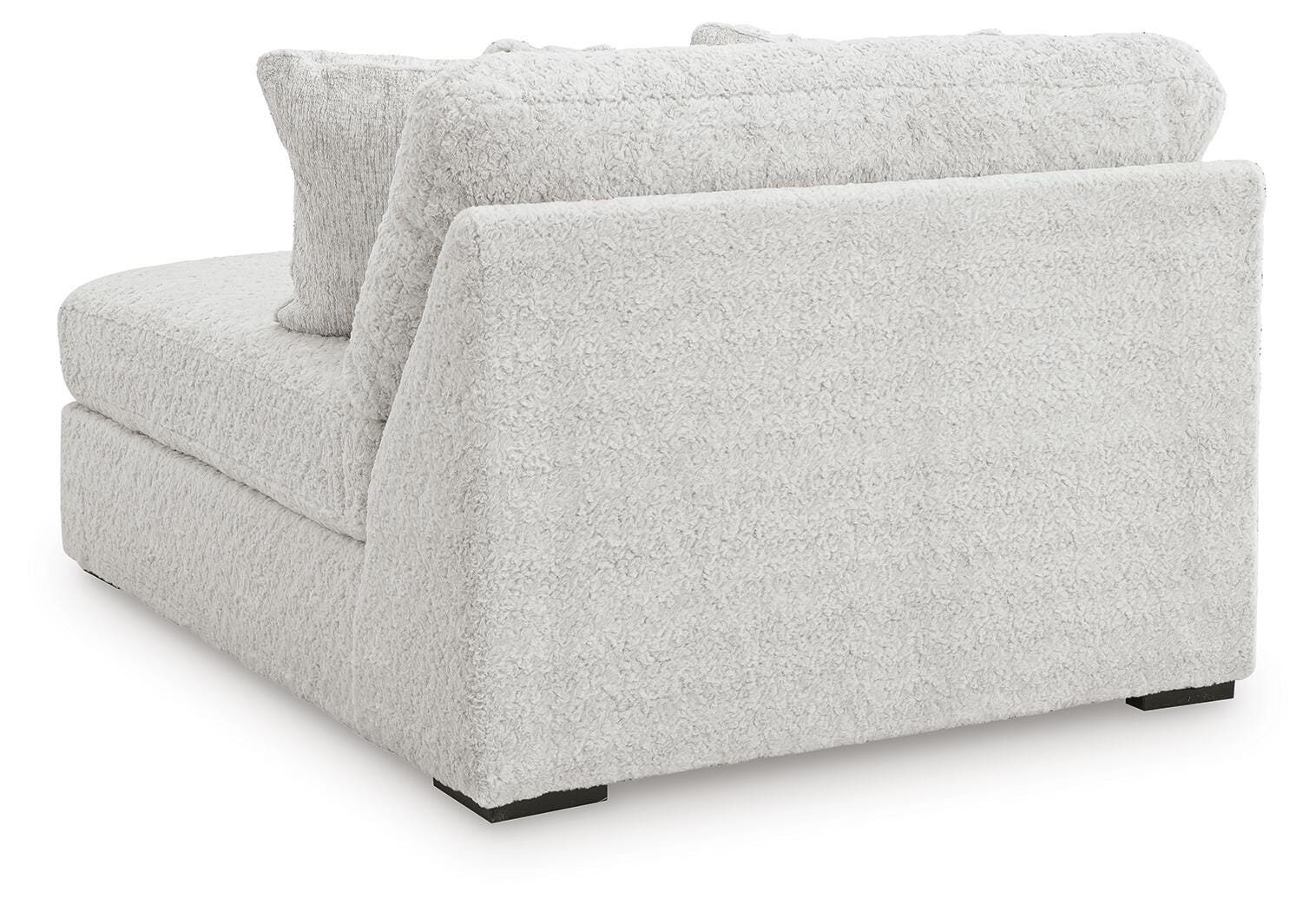 Sofá modular de peluche con chaise longue