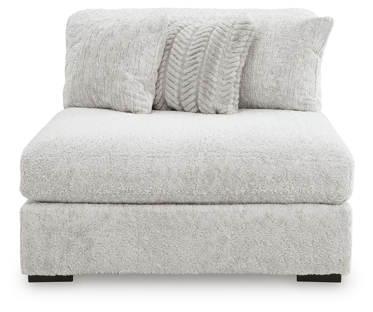 Sofá modular de peluche con chaise longue
