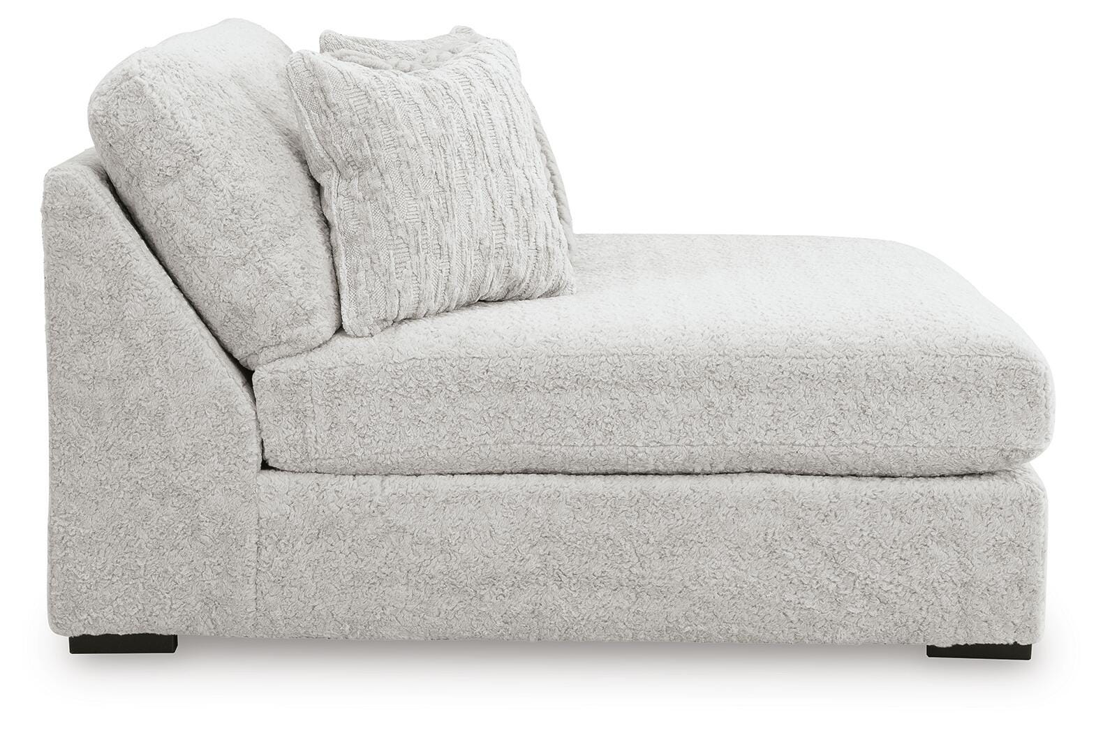 Sofá modular de peluche con chaise longue