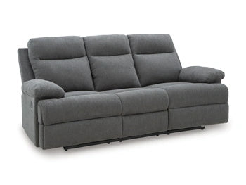 Sofá reclinable de desplazamiento lateral con mesa abatible