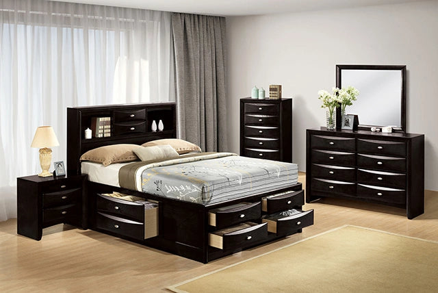 Cama de almacenamiento Zosimo E.King, Full y Queen