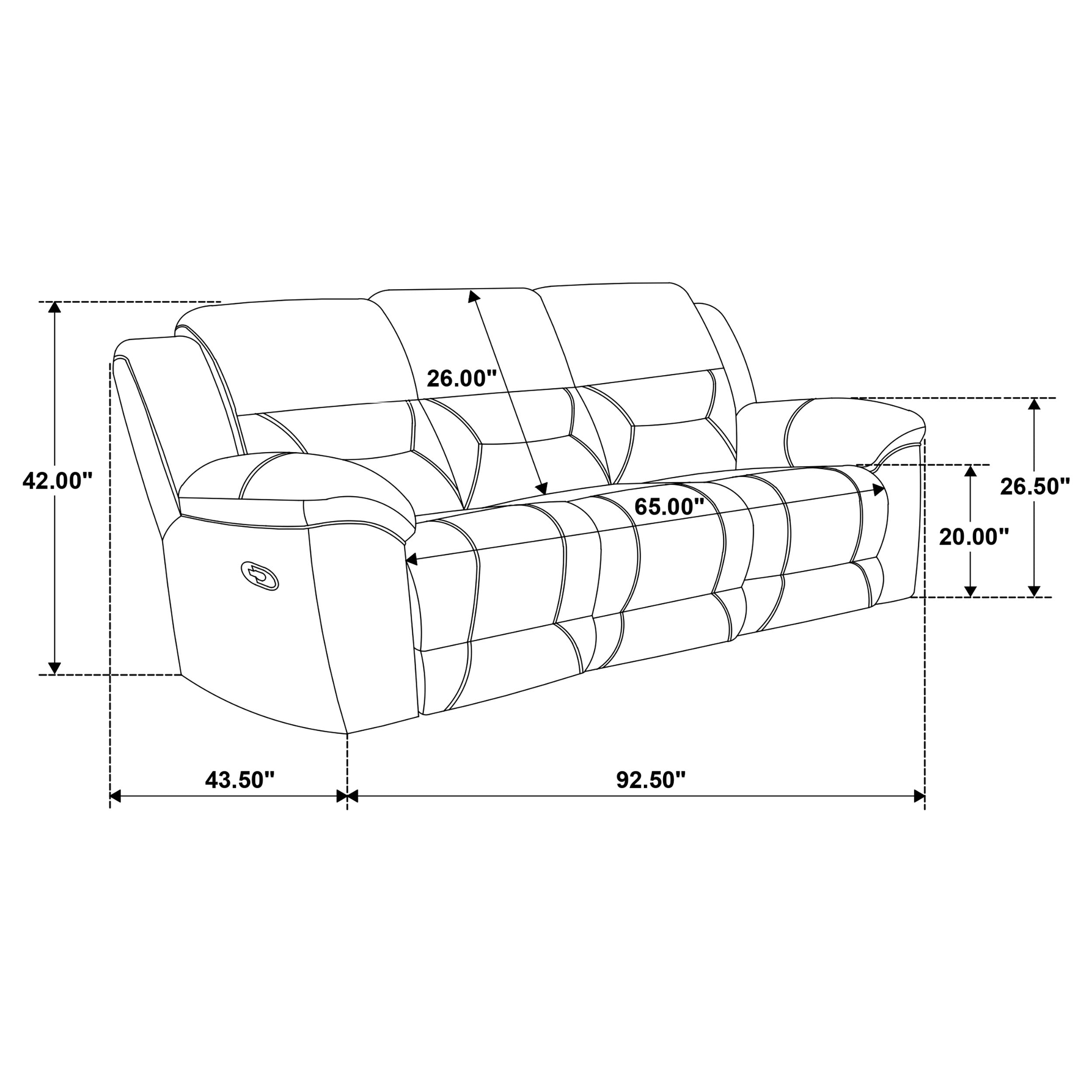 Sofá reclinable Gilson