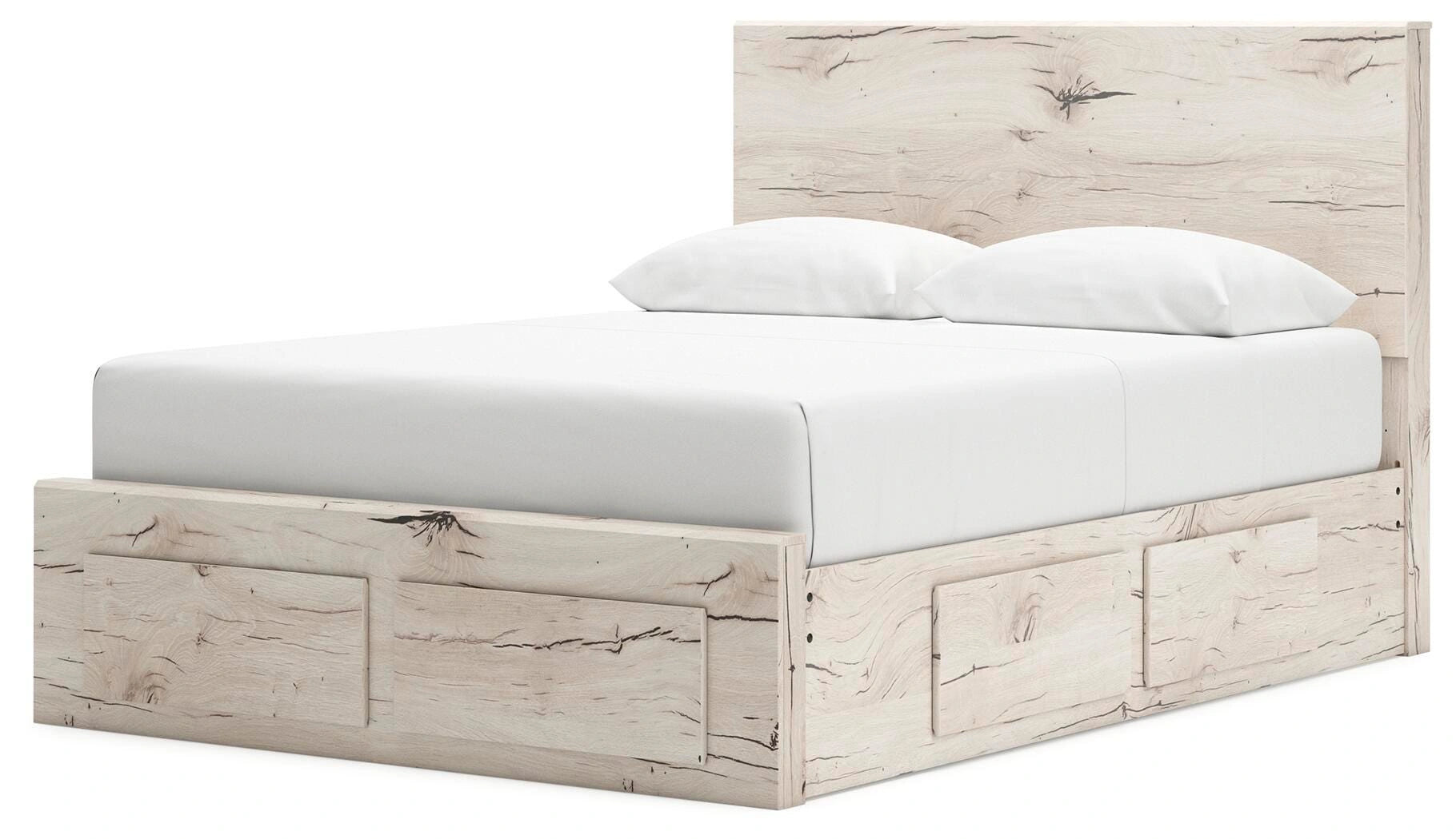 Cama Lawroy con almacenamiento en el panel