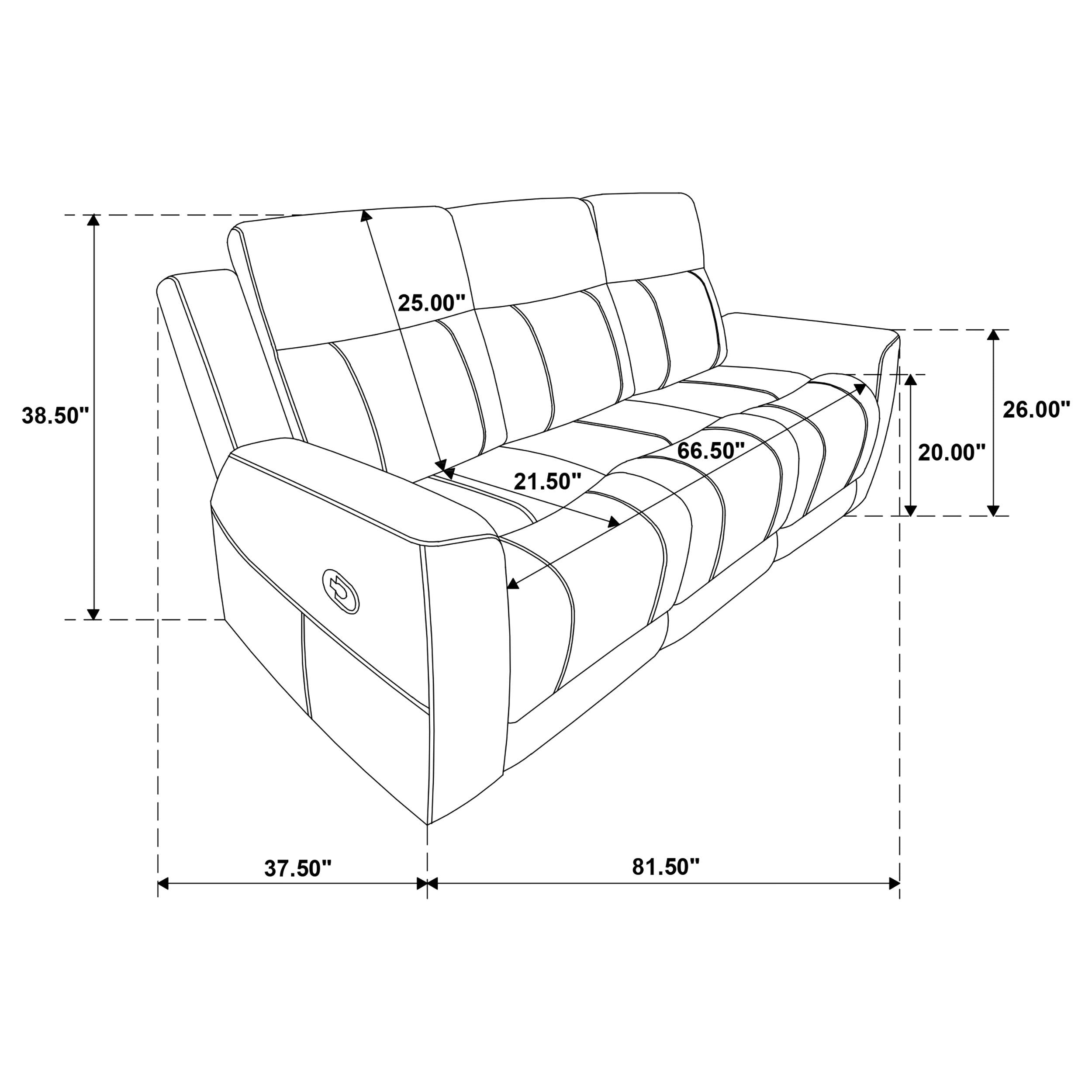 Sofá reclinable Brentwood