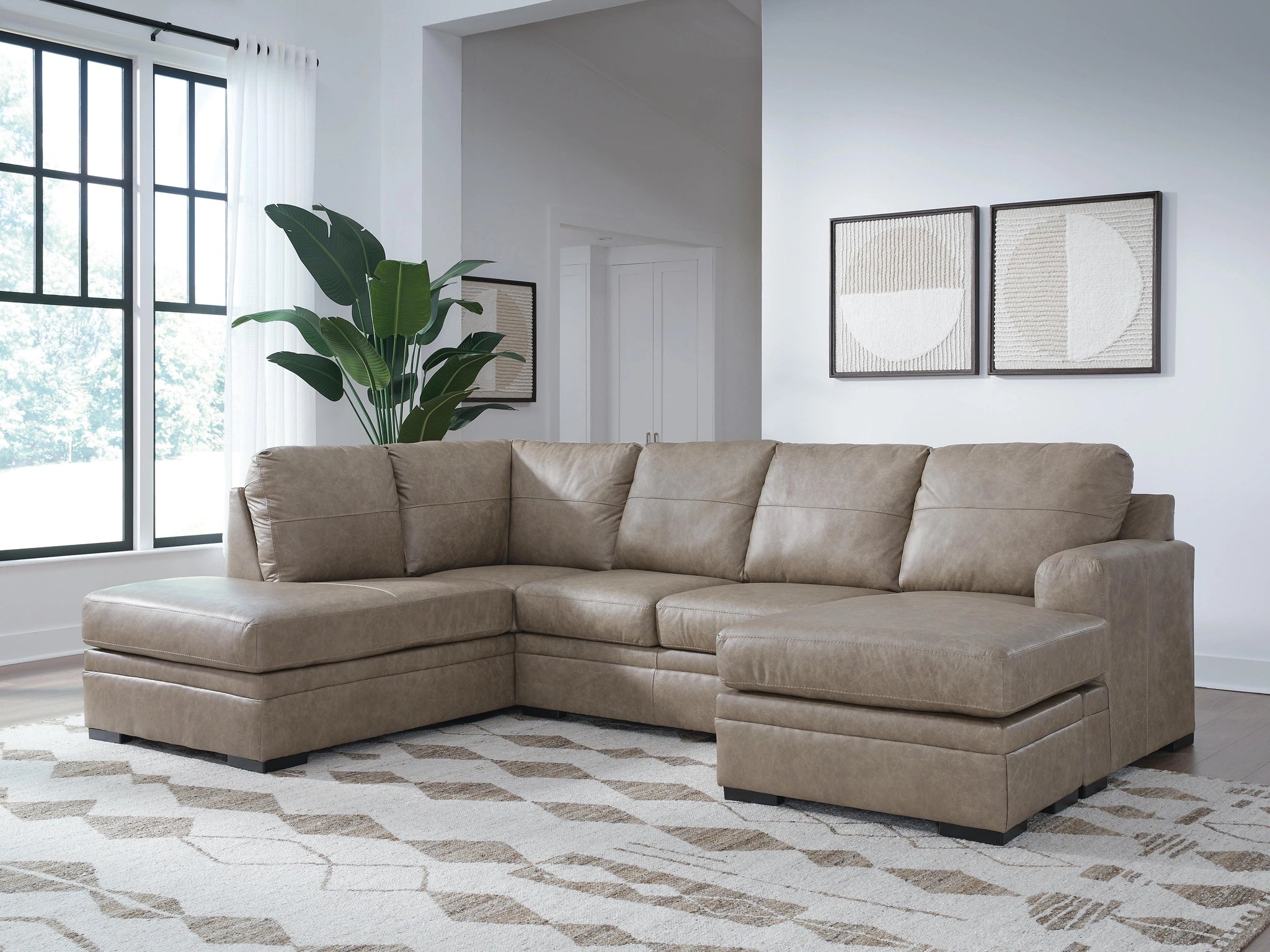 Sofá seccional Amuleto con chaise longue