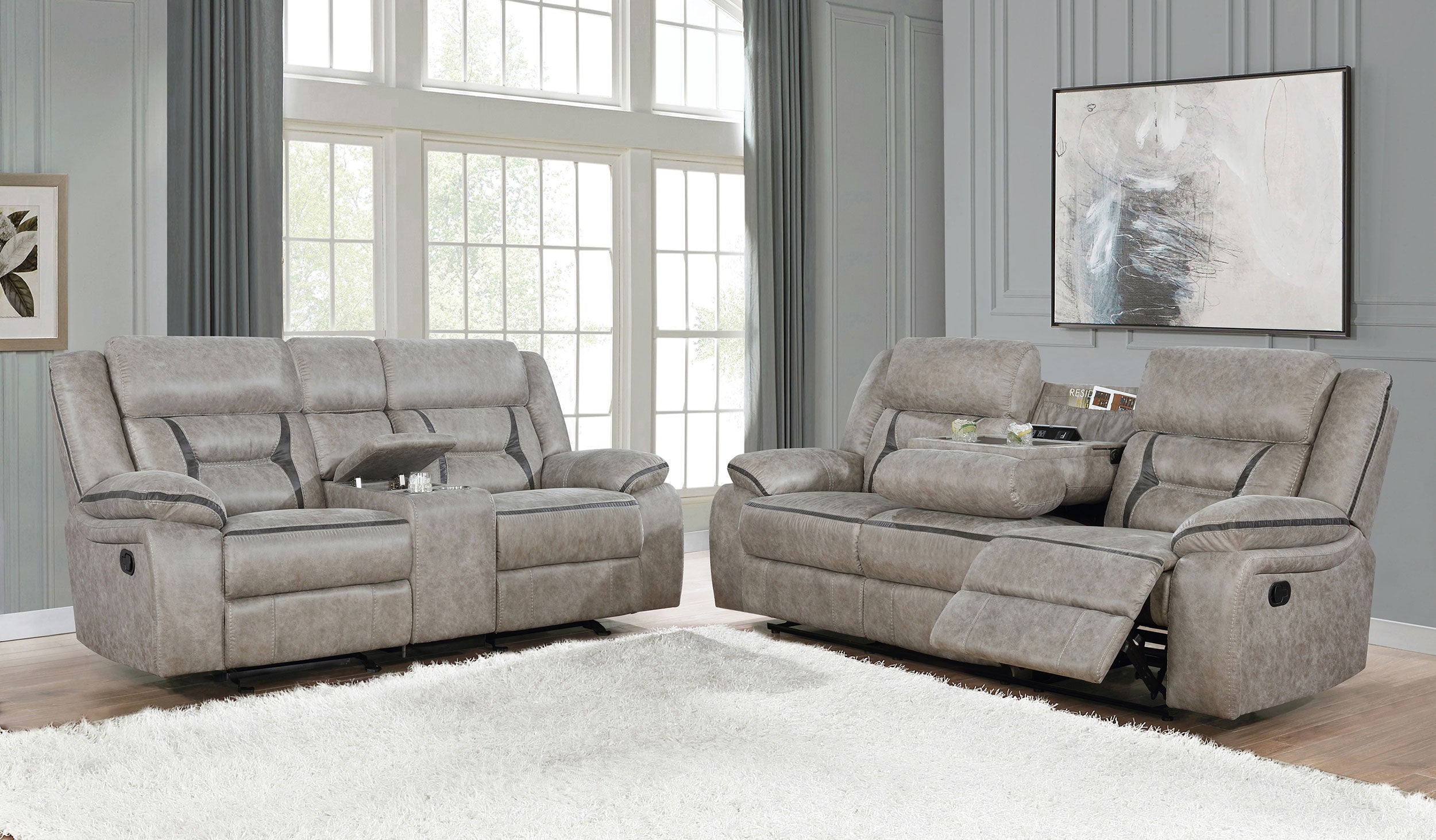 Greer Reclining Sofa Set