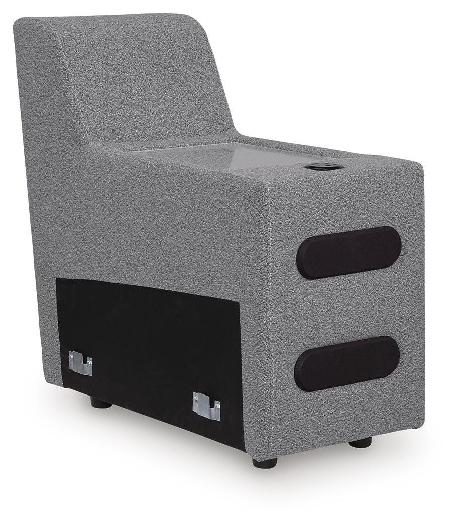 Seccional reclinable eléctrico Modmax II con consolas de audio