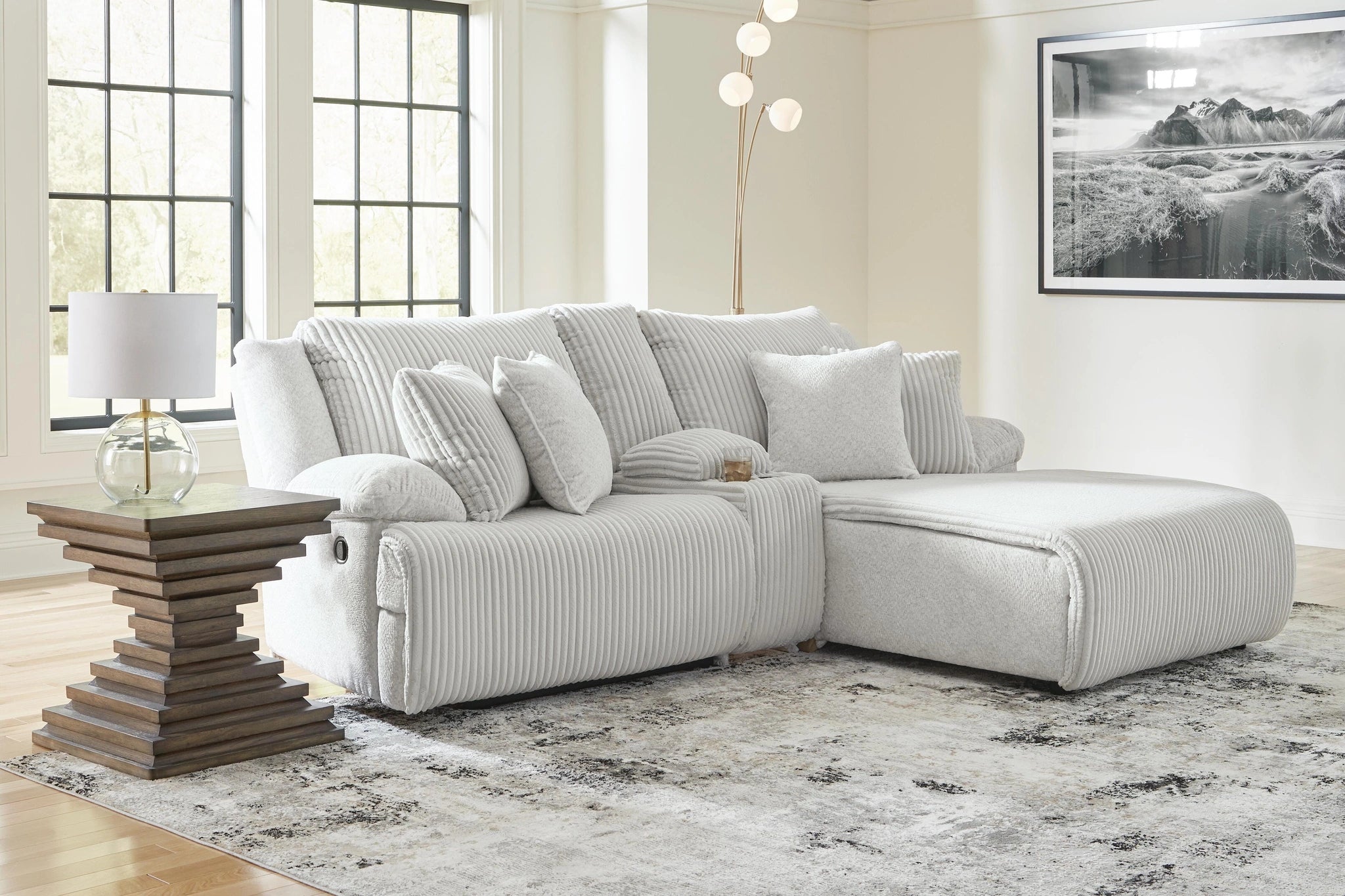 Sofá Seccional Reclinable de Primera Calidad con Chaise
