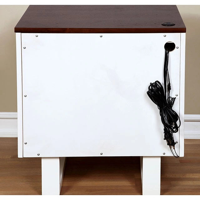 Mesa de Noche Meredith con Toma USB