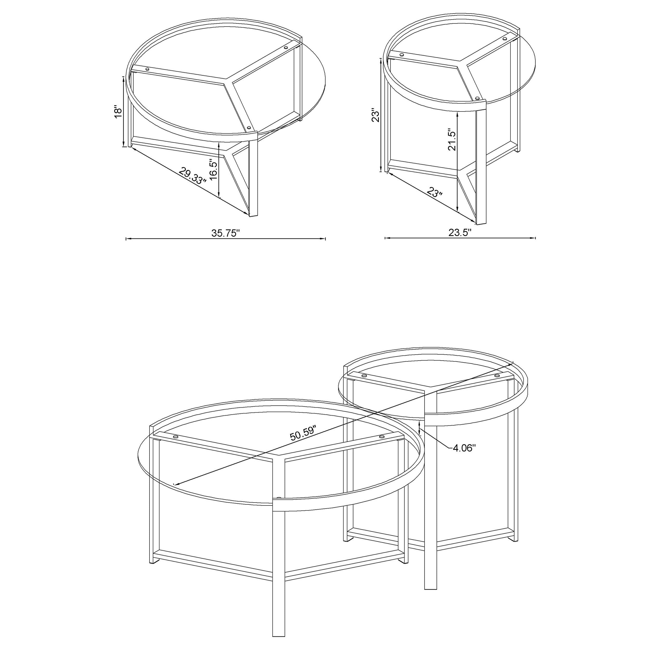 Delia Nesting Coffee Table