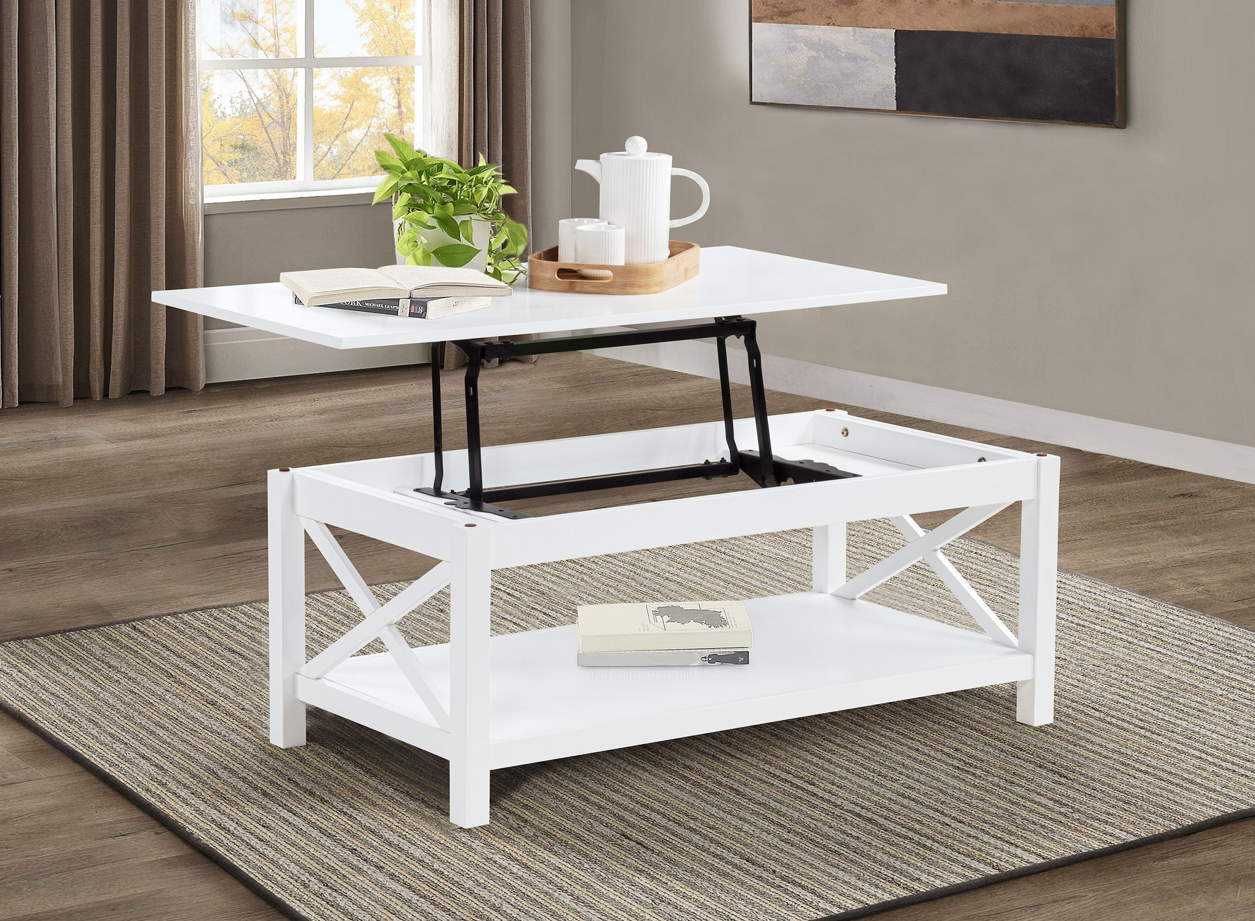 Mesa de centro Skyview con tapa elevable