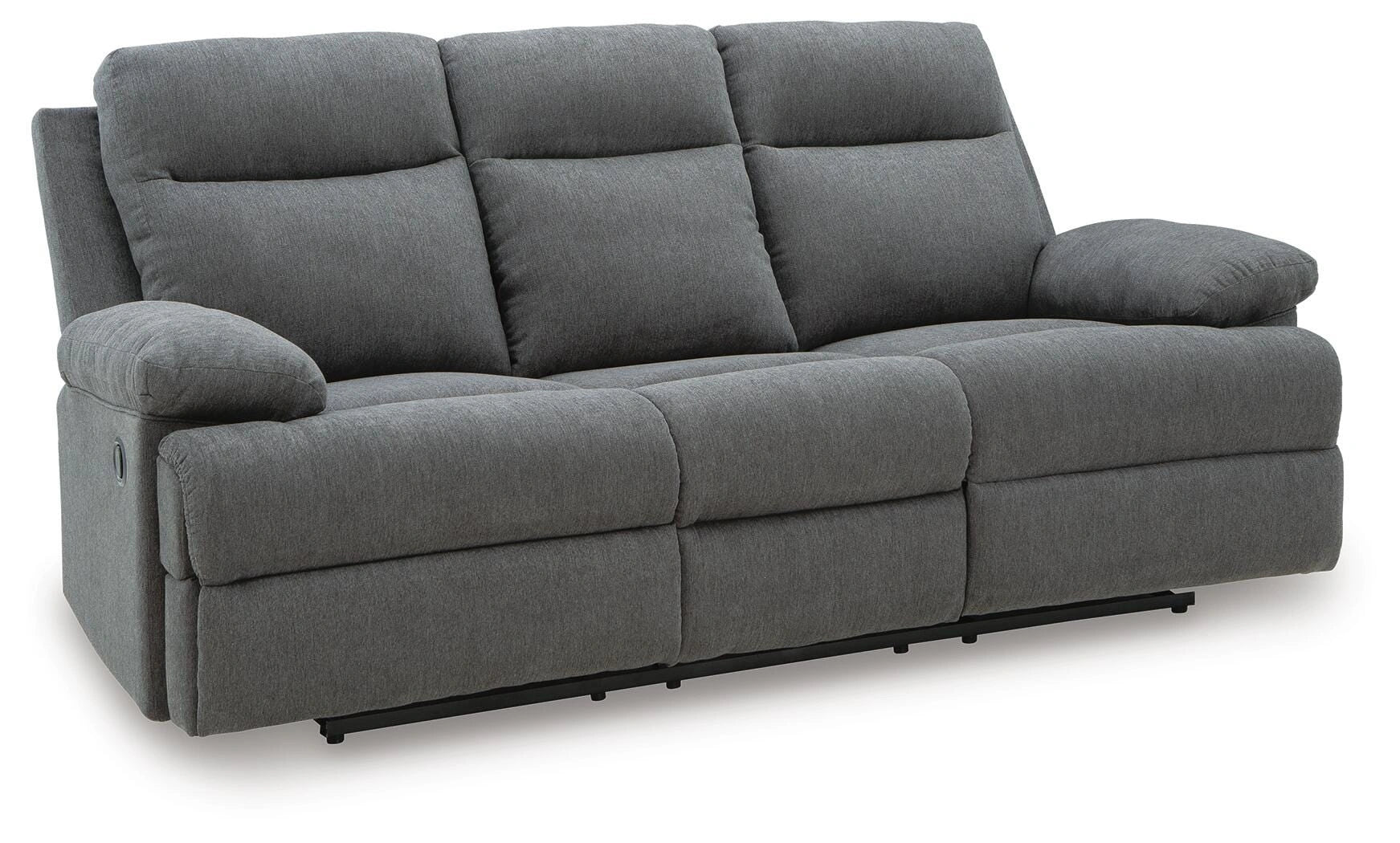 Sofá reclinable de desplazamiento lateral con mesa abatible
