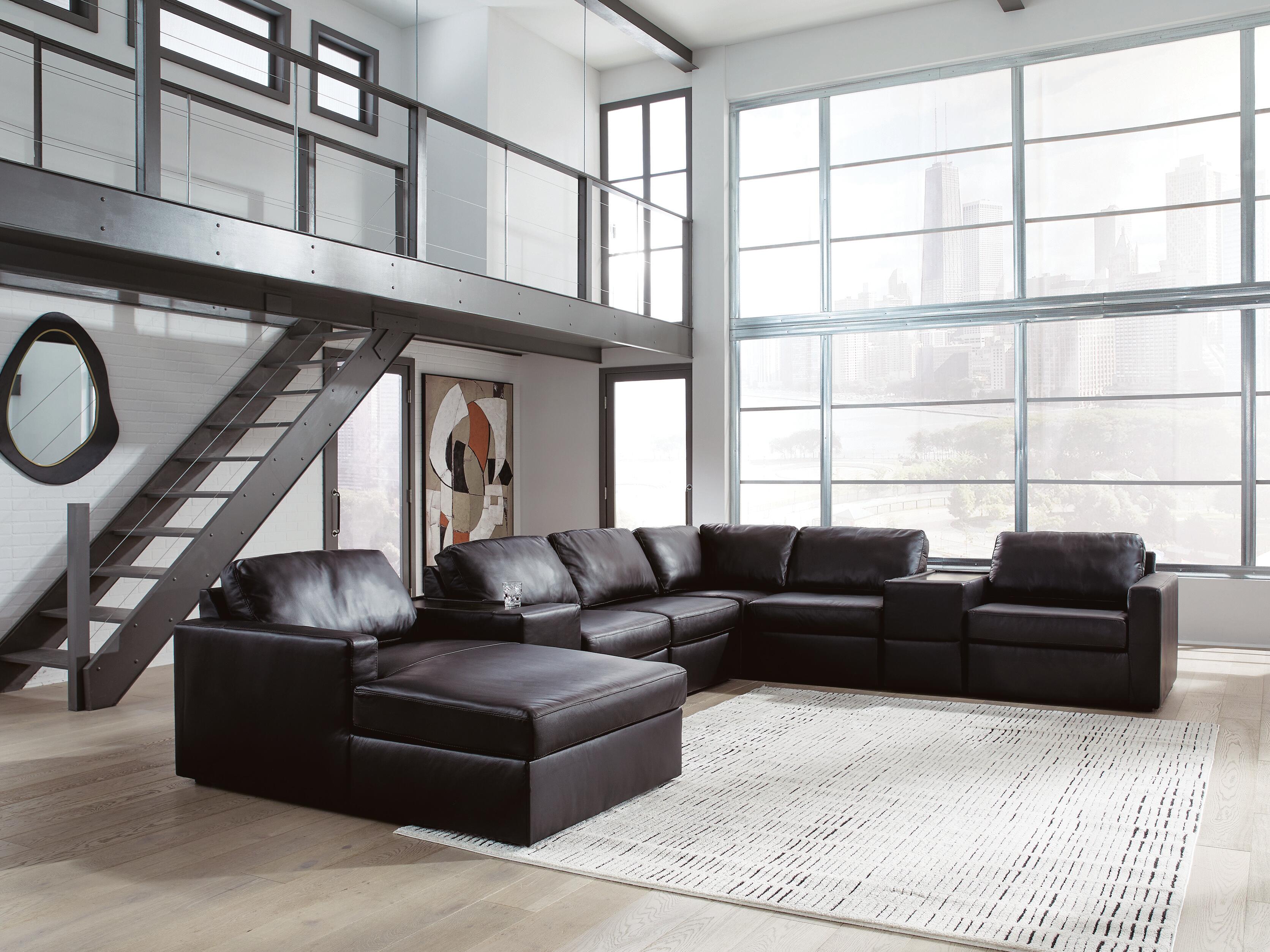 Seccional Modmax II con Chaise y Consolas de Almacenamiento