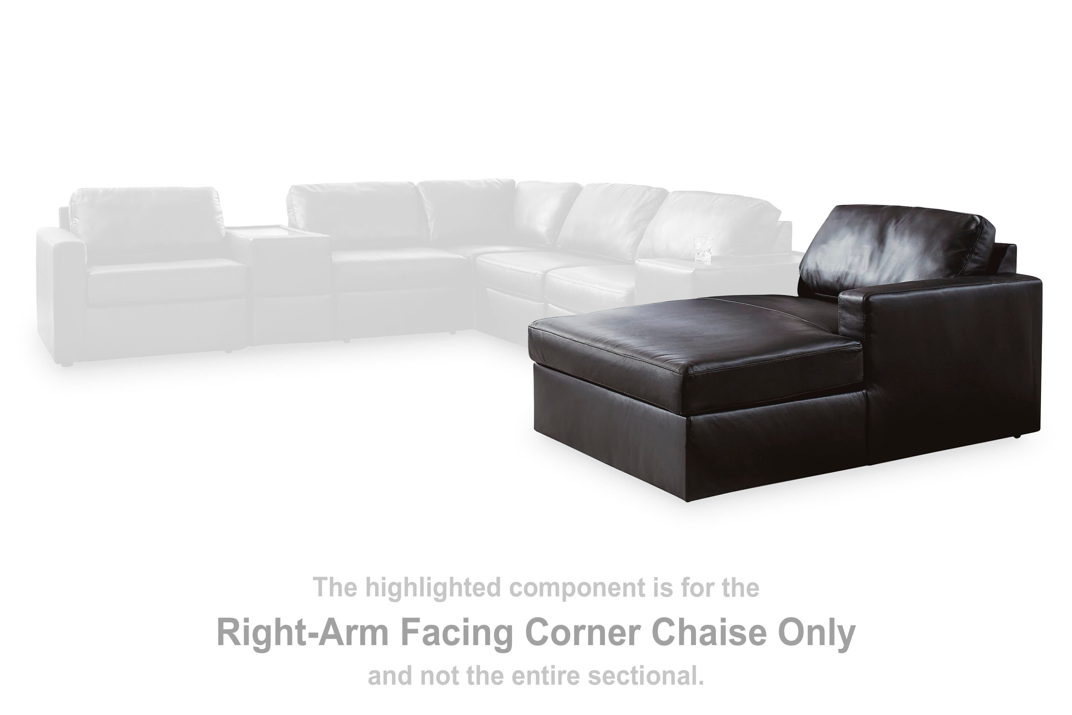 Seccional Modmax II con Chaise y Consolas de Almacenamiento