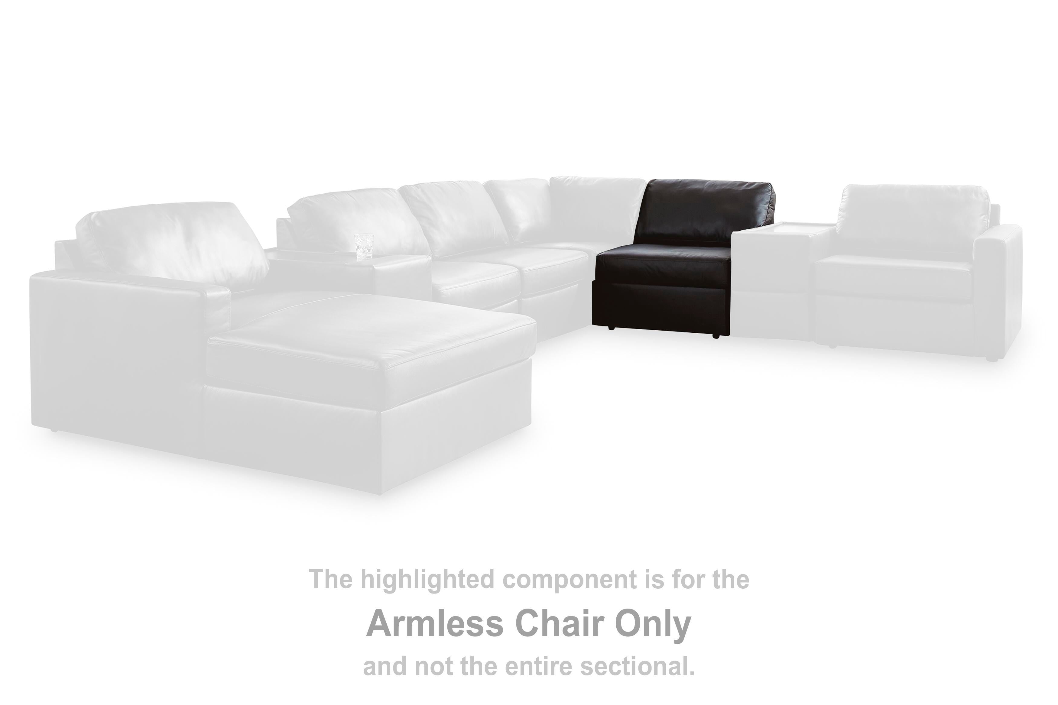 Seccional Modmax II con Chaise y Consolas de Almacenamiento