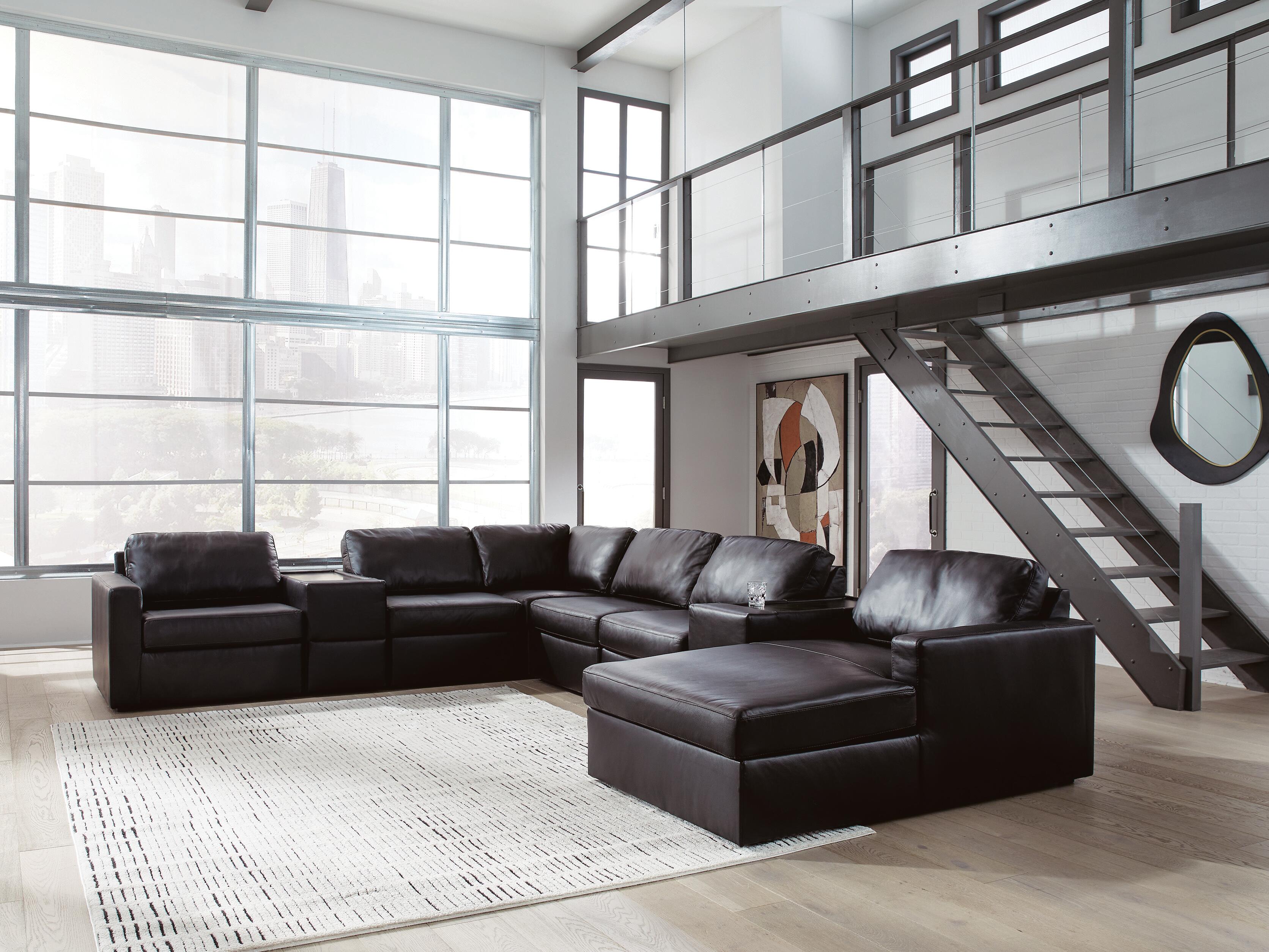Seccional Modmax II con Chaise y Consolas de Almacenamiento