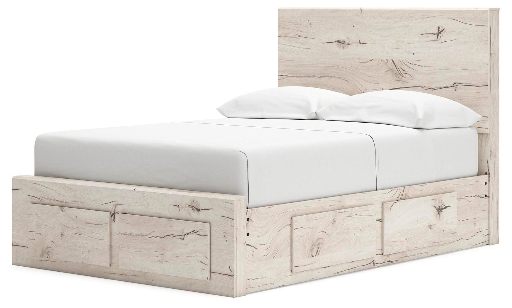 Cama Lawroy con almacenamiento en el panel