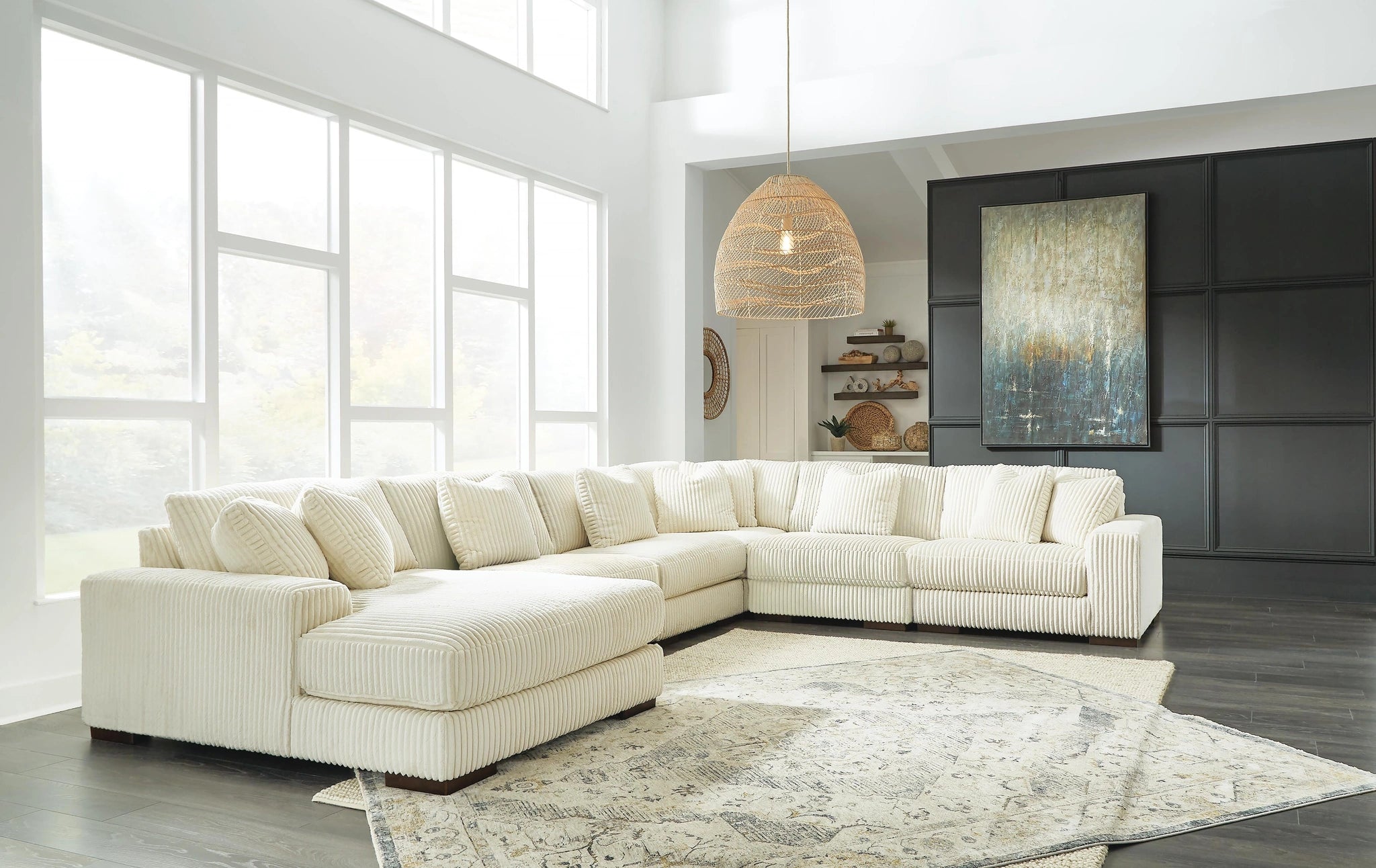 Sofá seccional Lindyn con chaise longue