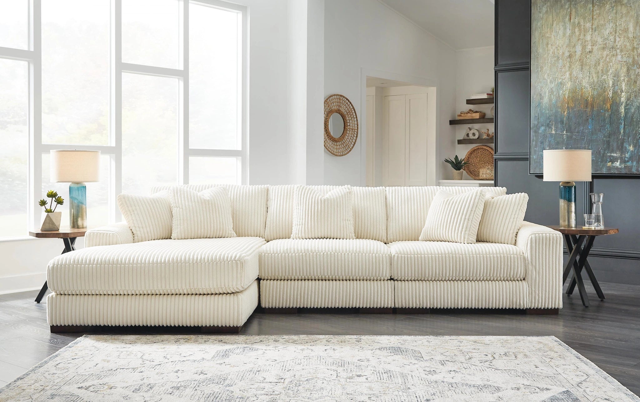 Sofá seccional Lindyn con chaise longue