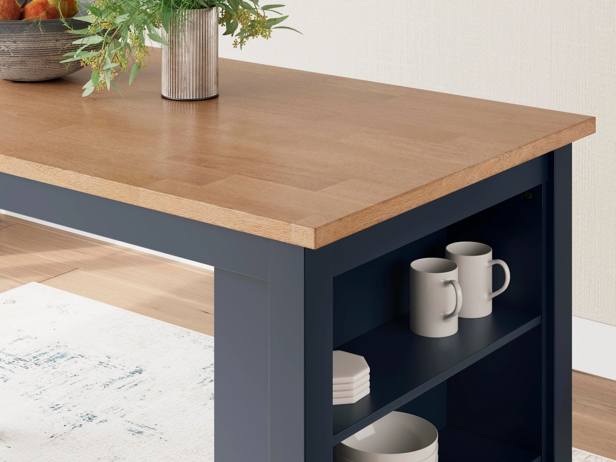 Mesa de comedor a la altura de la encimera Gesthaven