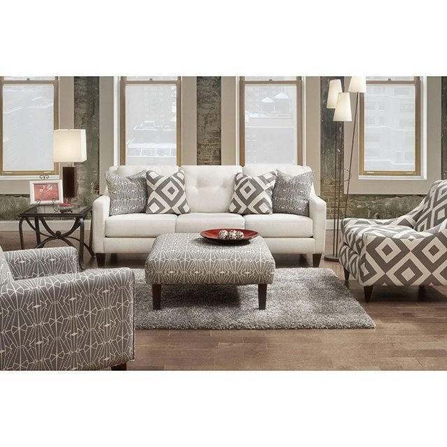 Silla PARKER Marfil/Gris/Estampado, Estampado de Rombos