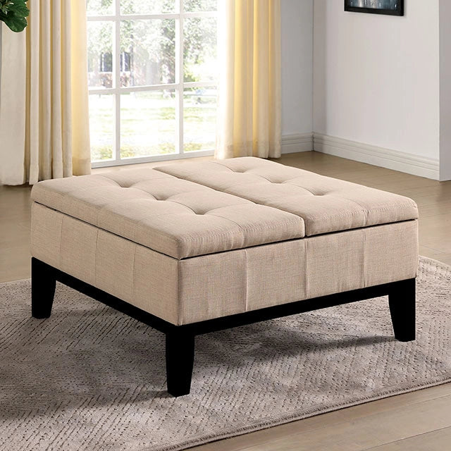 Puf de almacenamiento FAZIO, beige