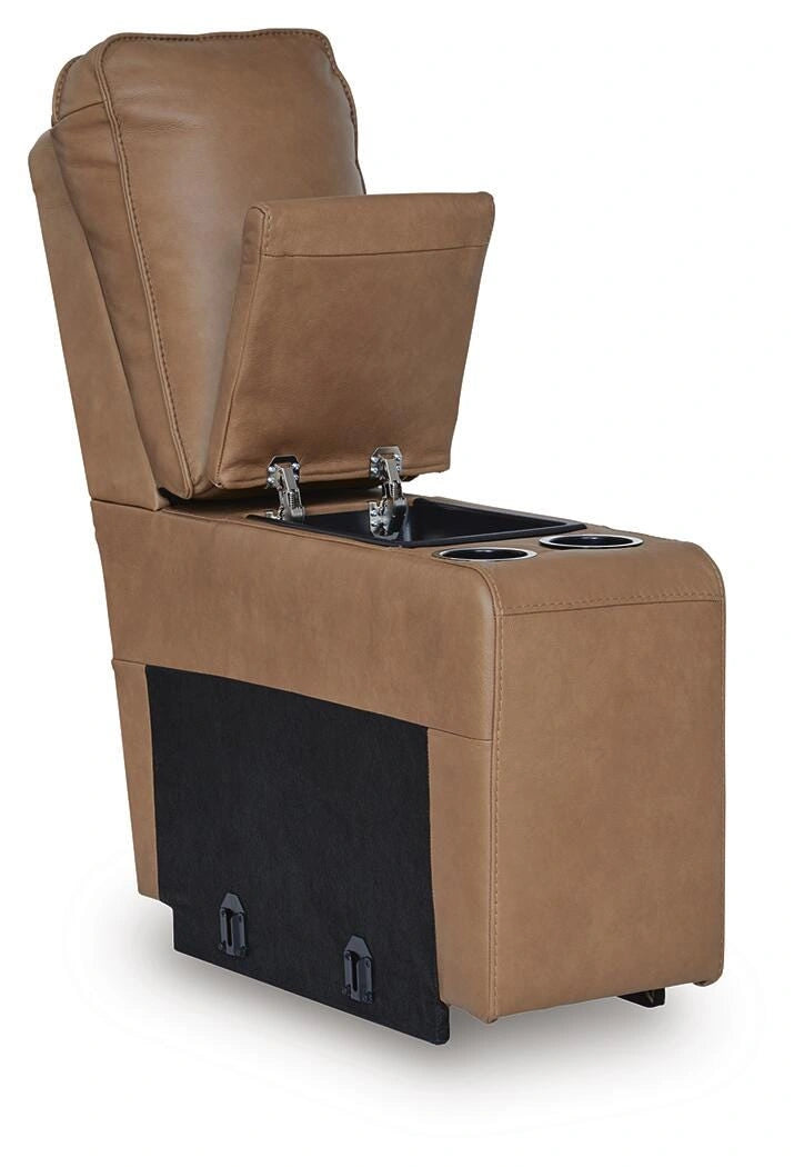 Seccional reclinable DeepWakes con consola de almacenamiento
