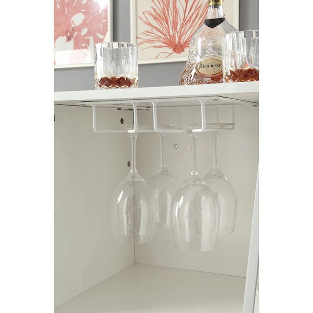 Mesa de bar Fuero blanca/cromada (desmontada)