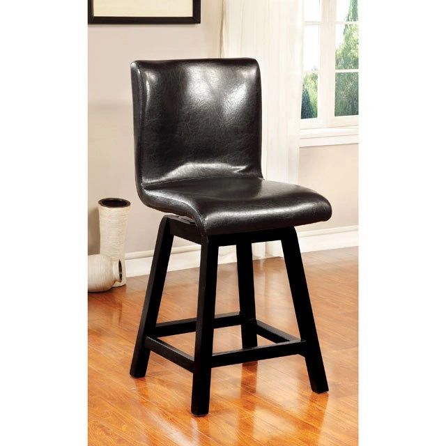 Silla alta de mostrador HURLEY negra (2/CTN)