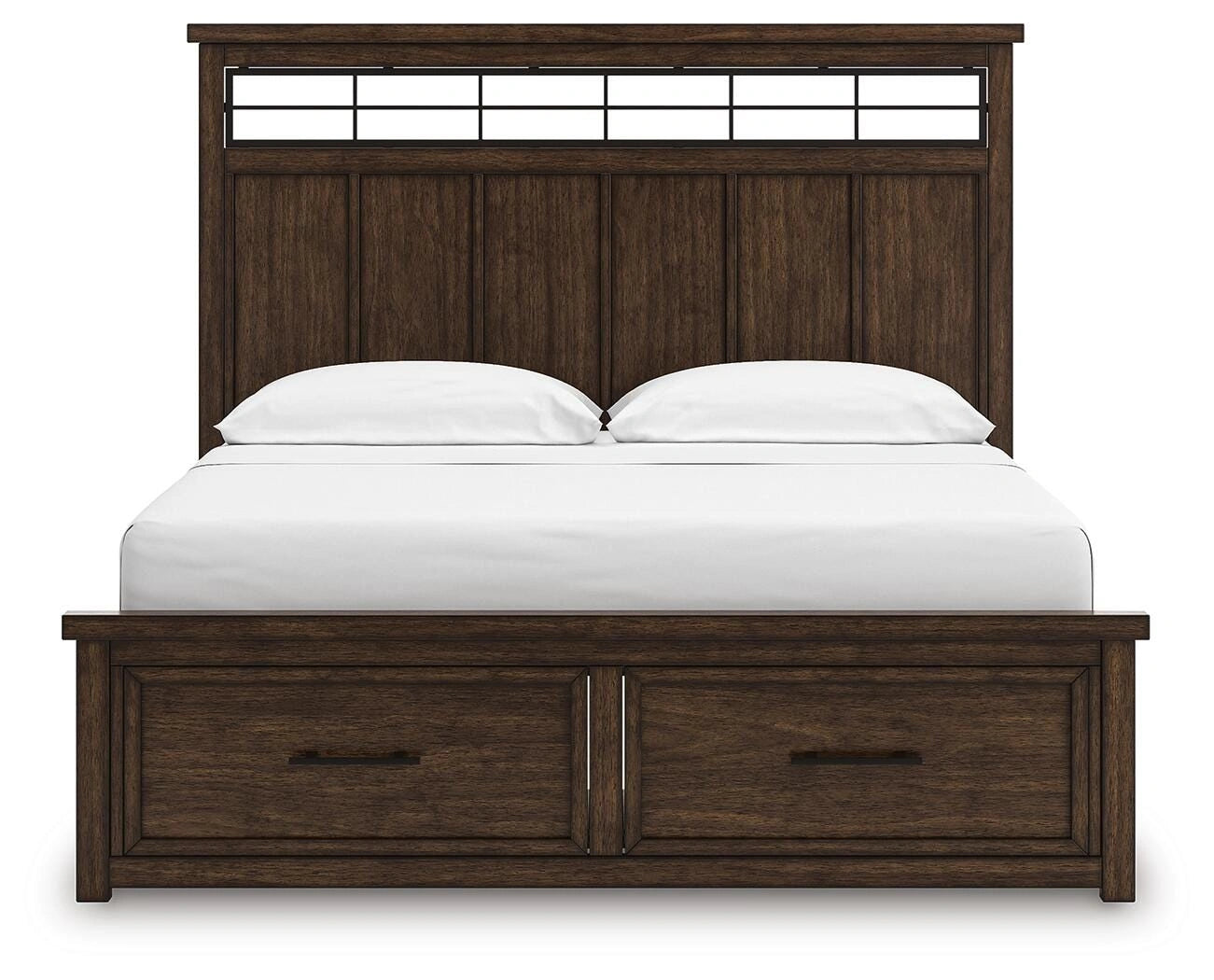 Cama con almacenaje en panel Taffenbrook