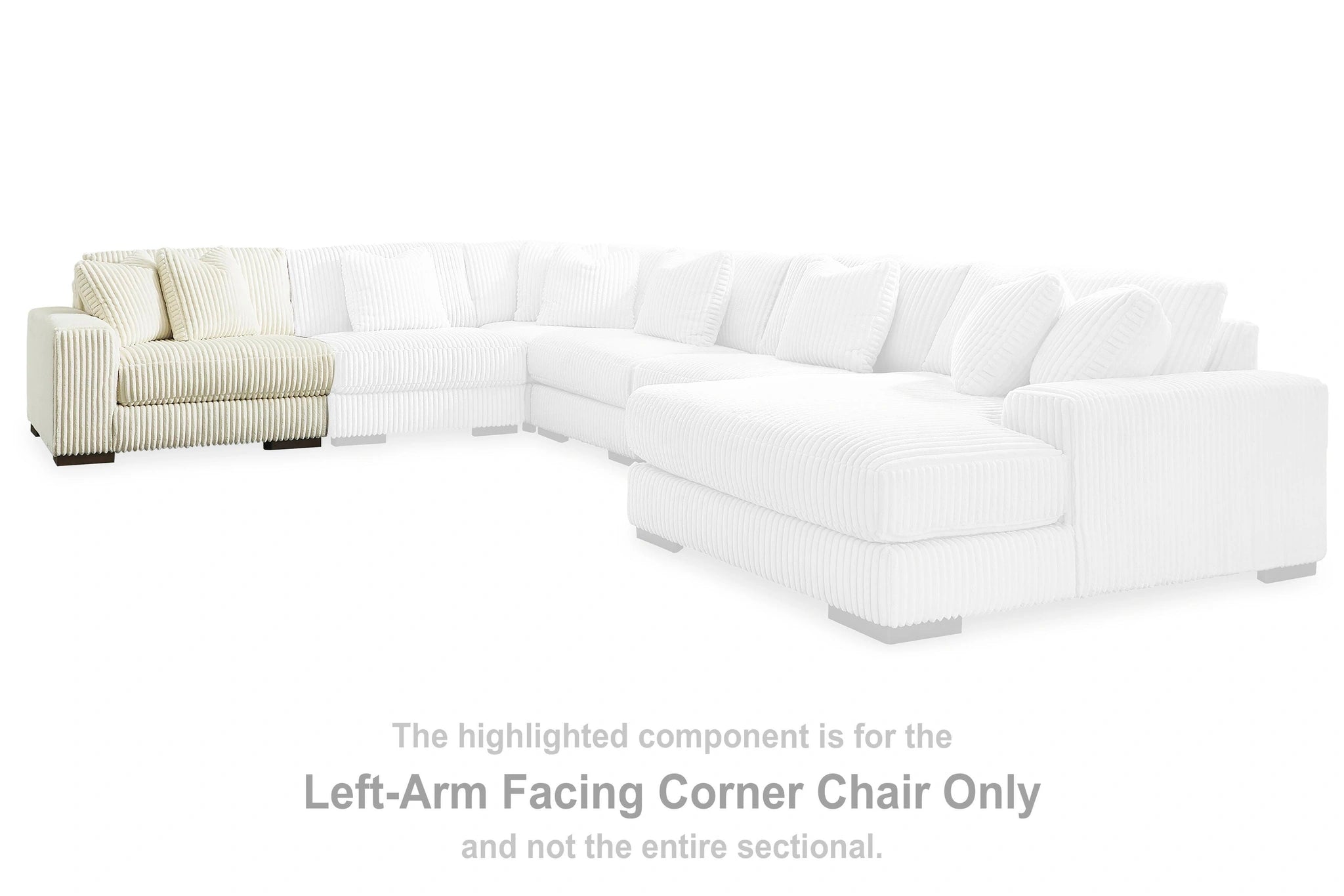 Sofá seccional Lindyn con chaise longue