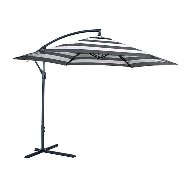 Parasol en voladizo Glam con LED