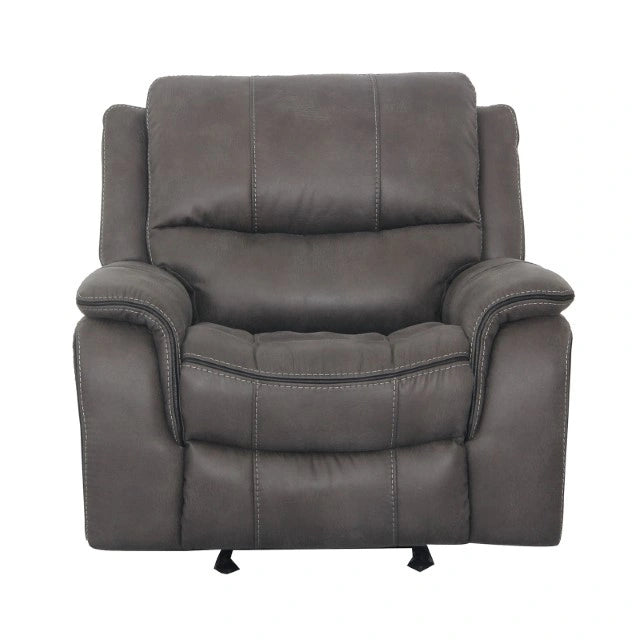 Sillón reclinable HENRICUS Glider, Gris oscuro